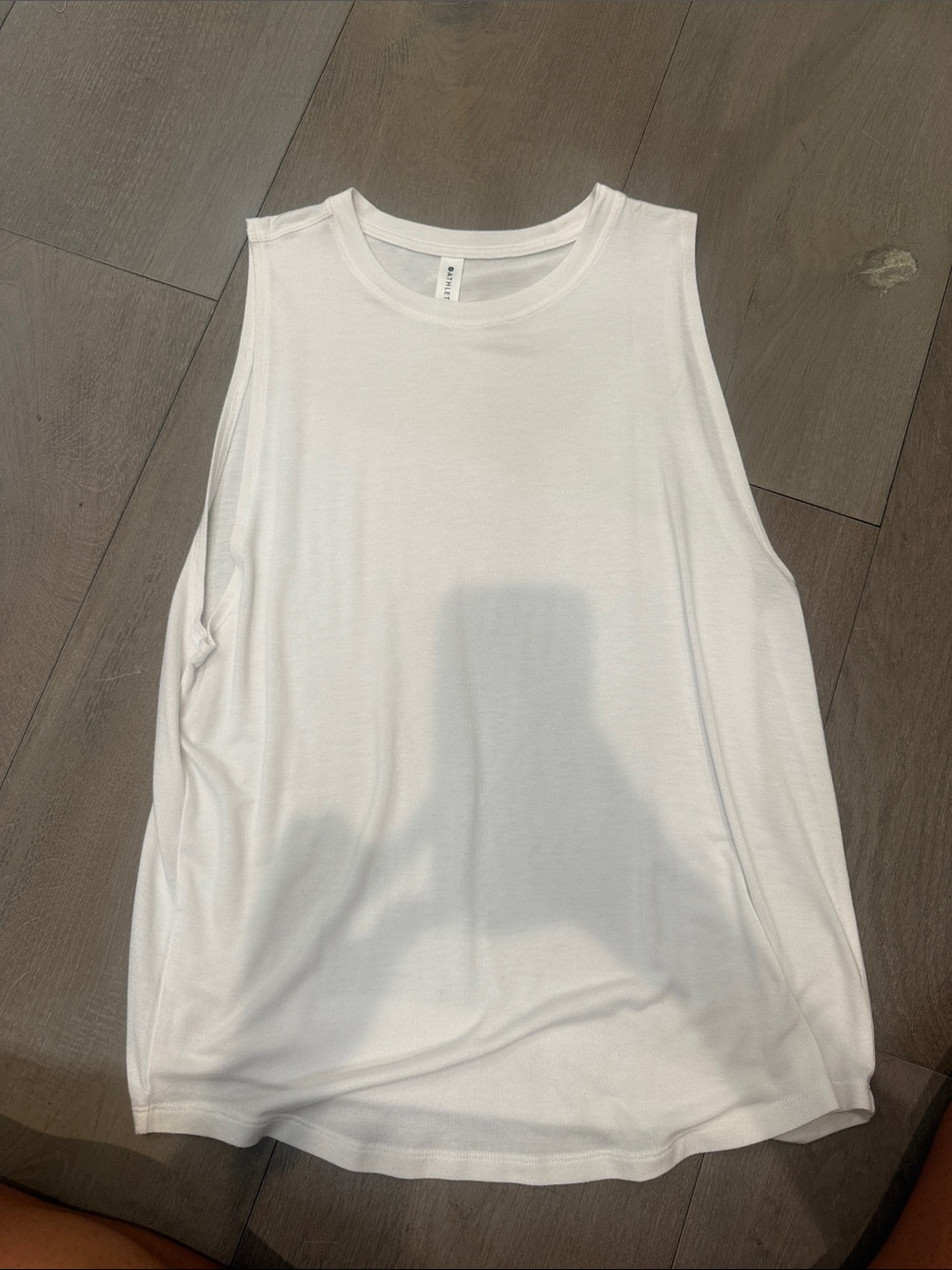 Classic White Sleeveless Muscle Tank Top - Women's M Super Soft!!!
